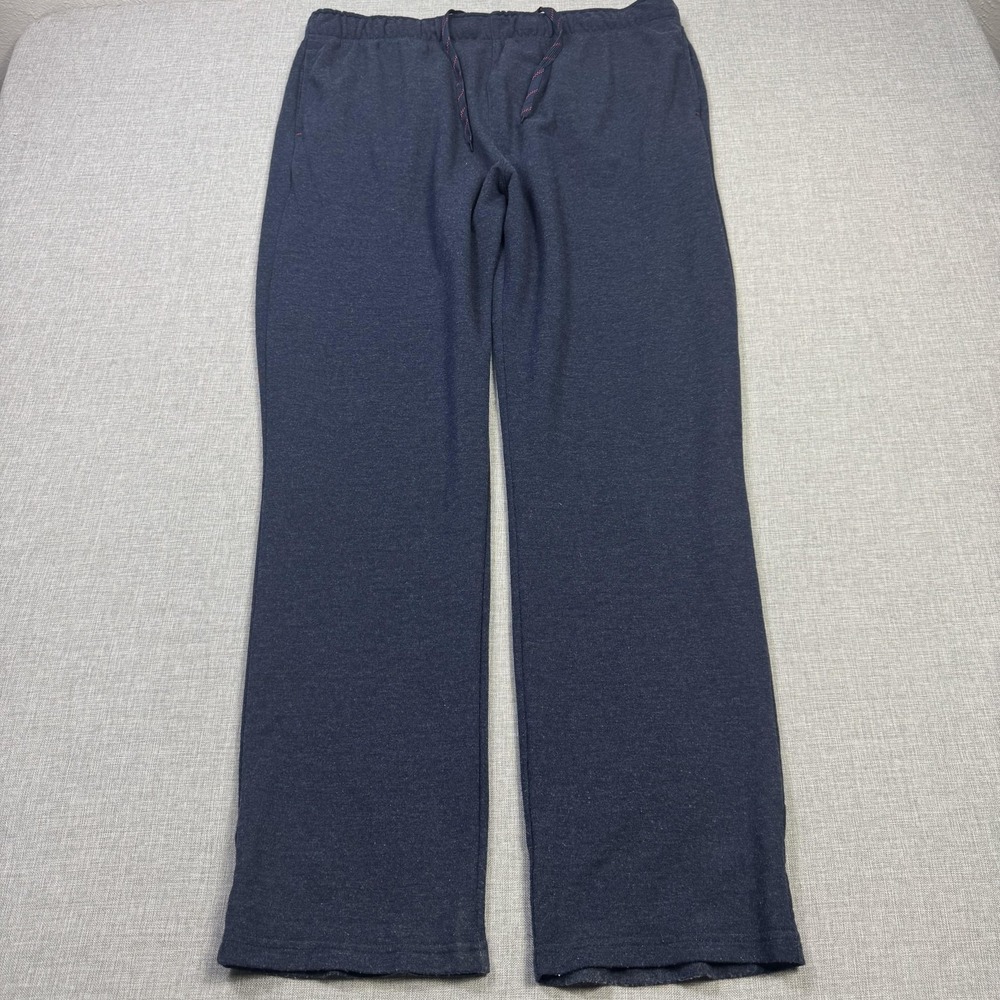 Orvis Sweatpants Pants Mens XL Blue Relaxed Drawstring Jersey Comfort